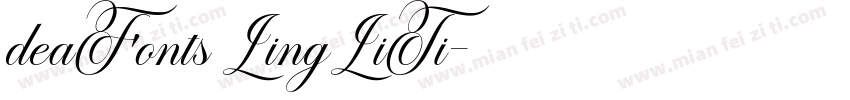 deaFonts LingLiTi字体转换
